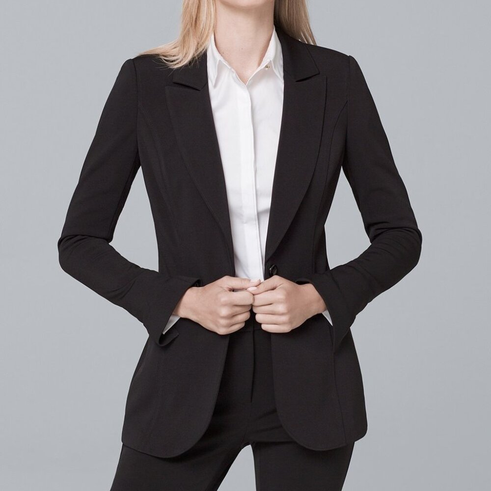 Petite single button blazer like new WHBM